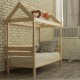 Кровать детская "Теремок" из массива сосны