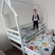 Кровать детская "Софа-3" с ящиками, белого цвета, из массива сосны