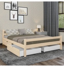 Кровать двуспальная из массива сосны